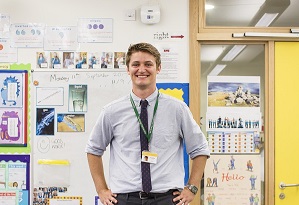 Charles Randall, PGCE Primary graduate who now works at a local primary school teaching year three